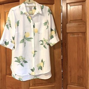 Chico size 0 linen no iron shirt  new with tags